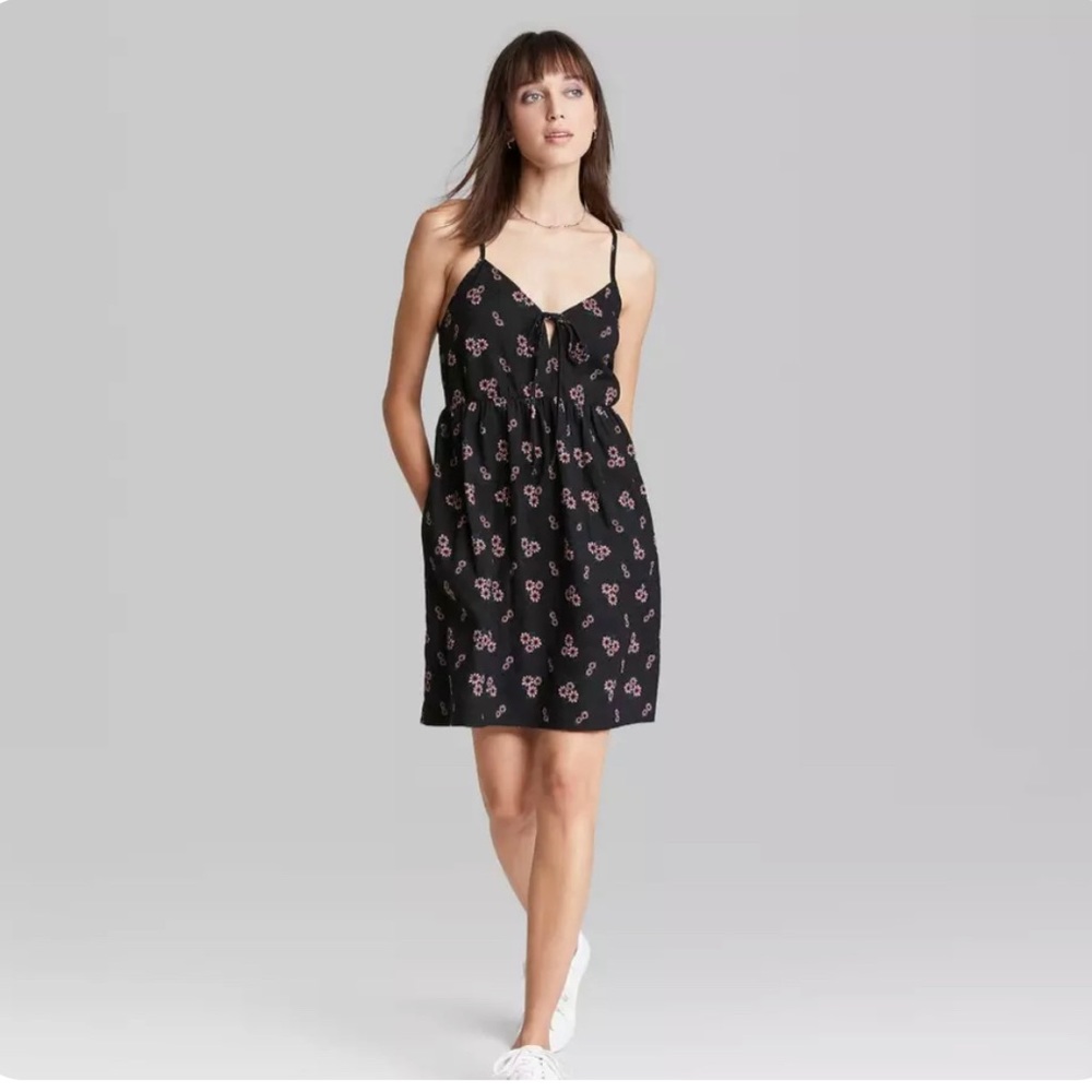 Wild Fable floral spaghetti strap dress size M